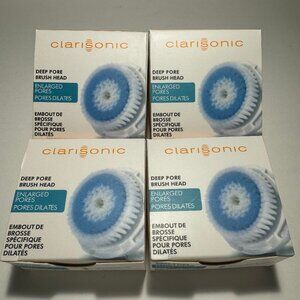 Clarisonic Deep Pore Facial Cleansing Brush Head Replacement 4 PACK